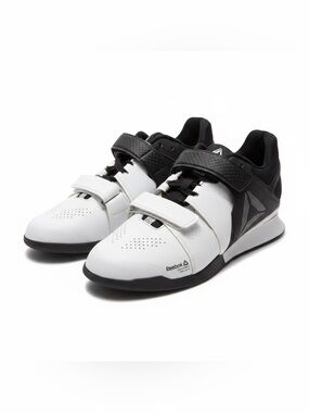Reebok Men’s White and Black Training Weightlifting Shoes